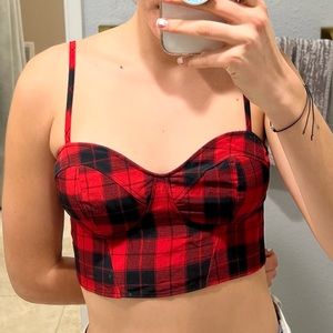 BRAND NEW checkered top